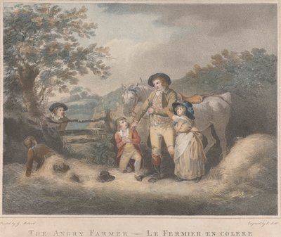 Zestaw czterech: Wściekły rolnik autorstwa George Morland