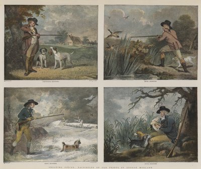 Piłki strzeleckie (chromolitho) autorstwa George Morland