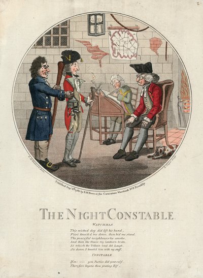 Nocny posterunkowy autorstwa George Moutard Woodward