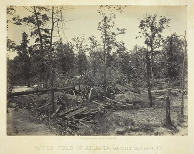 Pole bitwy w Atlancie, GA nr 1, 22 lipca 1864 r. autorstwa George N. Barnard