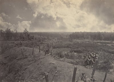 Pole bitwy pod Atlantą, Georgia, 22 lipca 1864 nr 2, lata 60. XIX wieku. autorstwa George N. Barnard