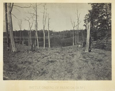 Battle Ground of Resacca, GA, nr 1 autorstwa George N. Barnard