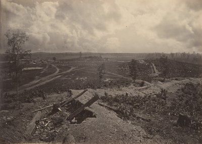 Pole bitwy pod Resacca, Georgia nr 4, 1860. autorstwa George N. Barnard
