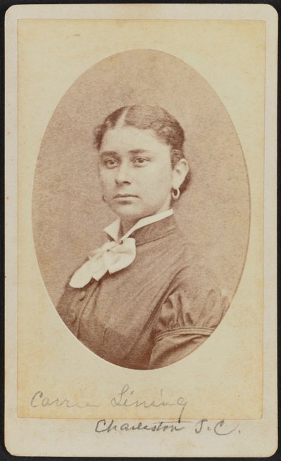 Carte-de-visit portret Carrie Lining, ca. 1875. autorstwa George N. Barnard