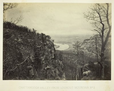 Chattanooga Valley z Lookout Mountain, nr 2, 186466. autorstwa George N. Barnard