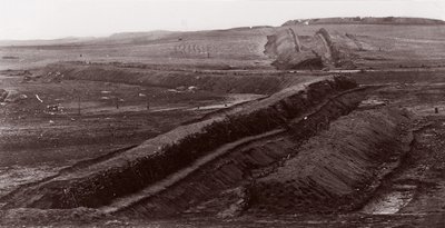 Konfederackie roboty ziemne, Centreville, Virginia, 1862. autorstwa George N. Barnard