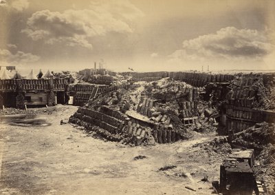 Widok wnętrza Fort Sumter autorstwa George N. Barnard