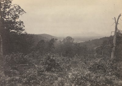 Misja Ridge Scena ataku Shermana, 1860. autorstwa George N. Barnard