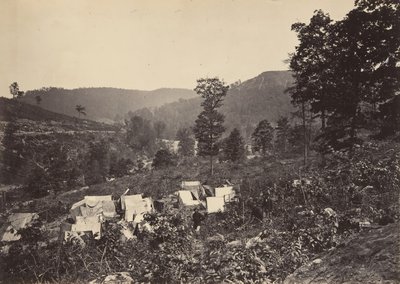 Przełęcz w Raccoon Range, Whiteside nr 2, lata 60. XIX wieku. autorstwa George N. Barnard