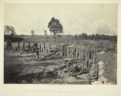 Rebel Works in Front of Atlanta, GA, nr 2 autorstwa George N. Barnard
