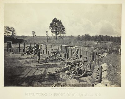 Rebel Works przed Atlantą, GA, nr 2, 1864. autorstwa George N. Barnard