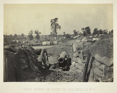 Rebel Works in Front of Atlanta, GA, nr 3 autorstwa George N. Barnard