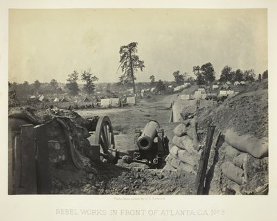 Rebel Works przed Atlantą, GA, nr 3, 1864. autorstwa George N. Barnard