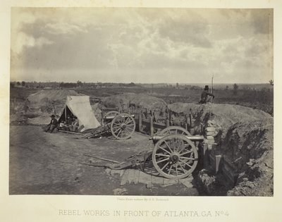Rebel Works in Front of Atlanta, GA, nr 4 autorstwa George N. Barnard