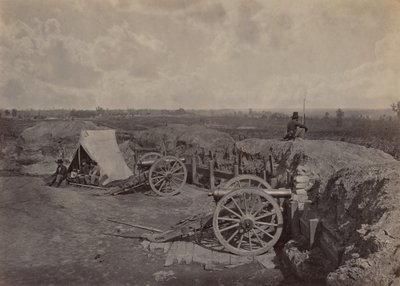 Rebel Works przed Atlantą, GA, nr 4, 1864. autorstwa George N. Barnard