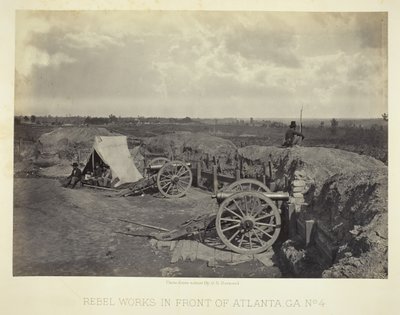 Rebel Works przed Atlantą, GA, nr 4, 1864. autorstwa George N. Barnard