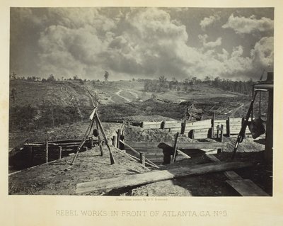 Rebel Works in Front of Atlanta, GA, nr 5 autorstwa George N. Barnard