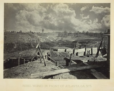 Rebel Works przed Atlantą, GA, nr 5, 1864. autorstwa George N. Barnard