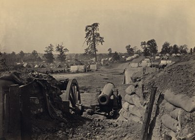 Rebel działa przed Atlantą w stanie Georgia, nr 3 autorstwa George N. Barnard