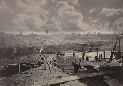 Rebel Works przed Atlantą, Georgia nr 5, lata 60. XIX wieku. autorstwa George N. Barnard