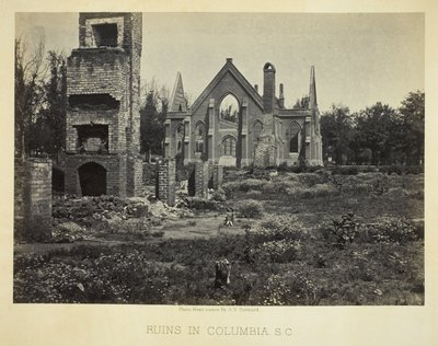Ruiny w mieście Columbia, S.C. autorstwa George N. Barnard