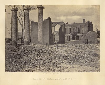 Ruiny w Columbii w Karolinie Południowej, nr 2 autorstwa George N. Barnard