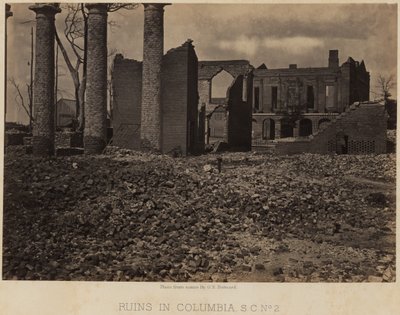 Ruiny w Columbii, S.C., nr 2 autorstwa George N. Barnard
