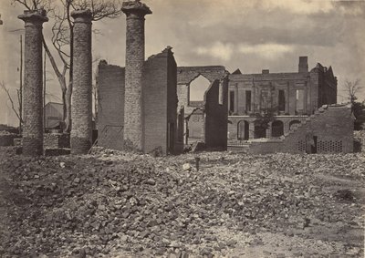 Ruiny w Kolumbii w Południowej Karolinie nr 2, 1860. autorstwa George N. Barnard