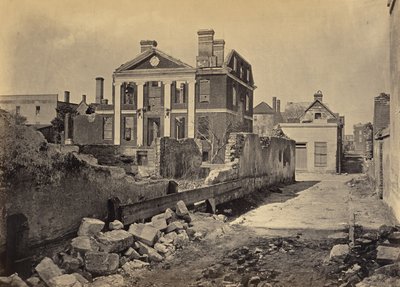 Ruiny rezydencji Pinckneyów, Charleston, Karolina Południowa autorstwa George N. Barnard