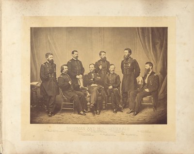 Sherman i jego generałowie autorstwa George N. Barnard