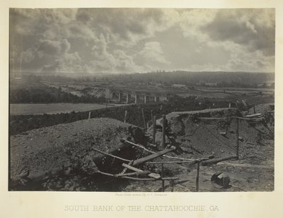 Południowy brzeg rzeki Chattahoochie, Ga. autorstwa George N. Barnard