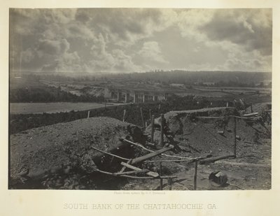 Południowy Brzeg Chattahoochie, Ga., 1866. autorstwa George N. Barnard