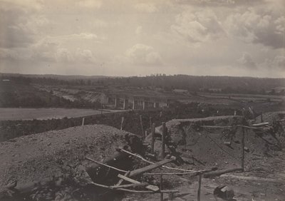 South Bank of the Chattahoochie, Georgia, lata 60. XIX wieku. autorstwa George N. Barnard