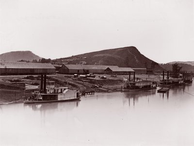 Tennessee River w Chattanooga 81 Lookout Mountain Spur, ca. 1864. autorstwa George N. Barnard