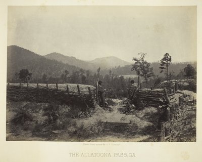 Przełęcz Allatoona, GA autorstwa George N. Barnard