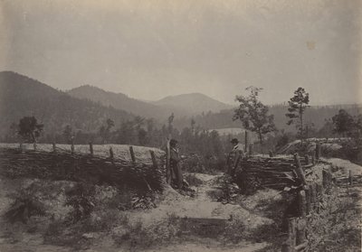 Przełęcz Allatoona, Gruzja, lata 60. XIX wieku. autorstwa George N. Barnard