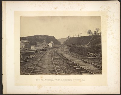 Przełęcz Allatoona z widokiem na północ, Georgia autorstwa George N. Barnard