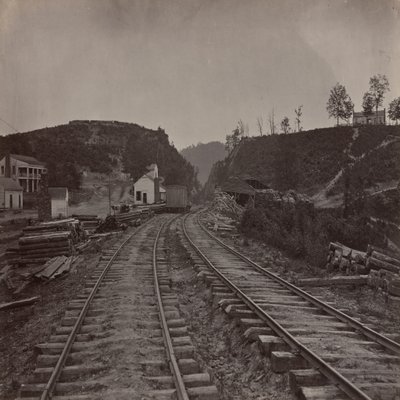 Przełęcz Allatoona, widok na północ, Georgia autorstwa George N. Barnard