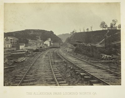 Przełęcz Allatoona, patrząc na północ, GA autorstwa George N. Barnard