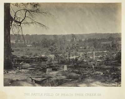 Pole bitwy w Peach Tree Creek, Georgia, 186466. autorstwa George N. Barnard