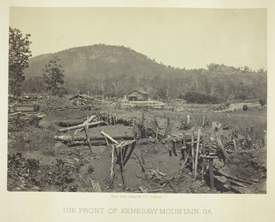 Front Kenesaw Mountain, GA autorstwa George N. Barnard