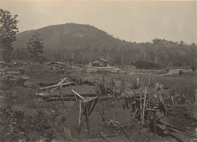 Front Góry Kenesaw, Georgia, lata 60. XIX wieku. autorstwa George N. Barnard