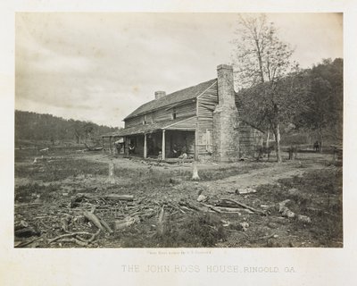 Dom Johna Rossa, Ringgold, Georgia autorstwa George N. Barnard