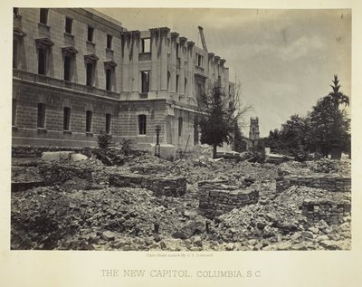 Nowy Kapitol, Columbia, SC autorstwa George N. Barnard
