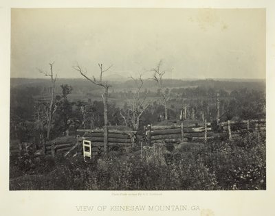 Widok na górę Kenesaw w stanie Georgia, 1866. autorstwa George N. Barnard