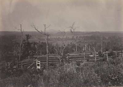 Widok na górę Kenesaw, Georgia, lata 60. XIX wieku. autorstwa George N. Barnard
