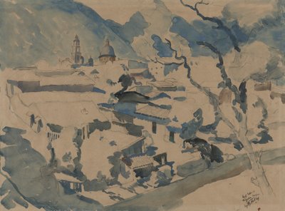 Dachy w Orizaba, Meksyk autorstwa George Overbury Hart