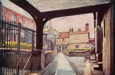 Tombland Alley (kolor lito) autorstwa George Parsons Norman