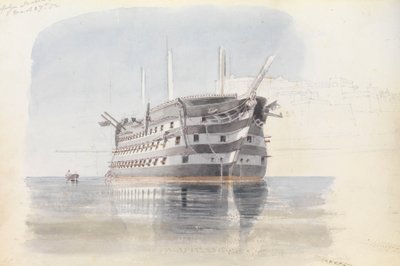Trafalgar" pod górną Barracca, Malta, 27 marca 1852 r. autorstwa George Pechell Mends