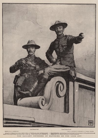 Waleczny obrońca Mafeking na celowniku autorstwa George Percy Jacomb Hood